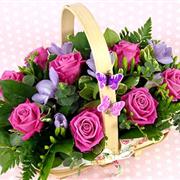 Pink rose basket  ( check availability )