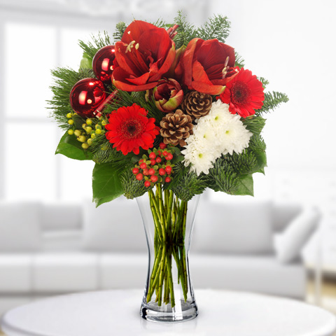 Christmas Bouquet in a Vase